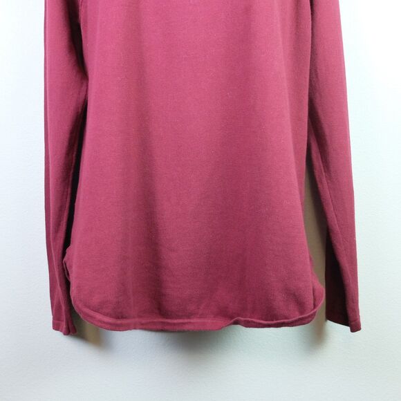 Jeanne Pierre Dark Crimson Long Sleeve Turtleneck Size Large - Picture 4 of 6